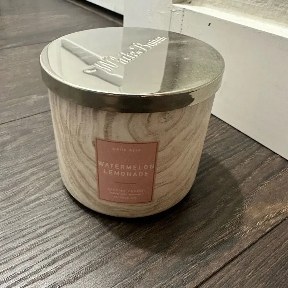 White Barn Bath & Body Works Watermelon Lemonade 3 Wick Candle New - Picture 1 of 5